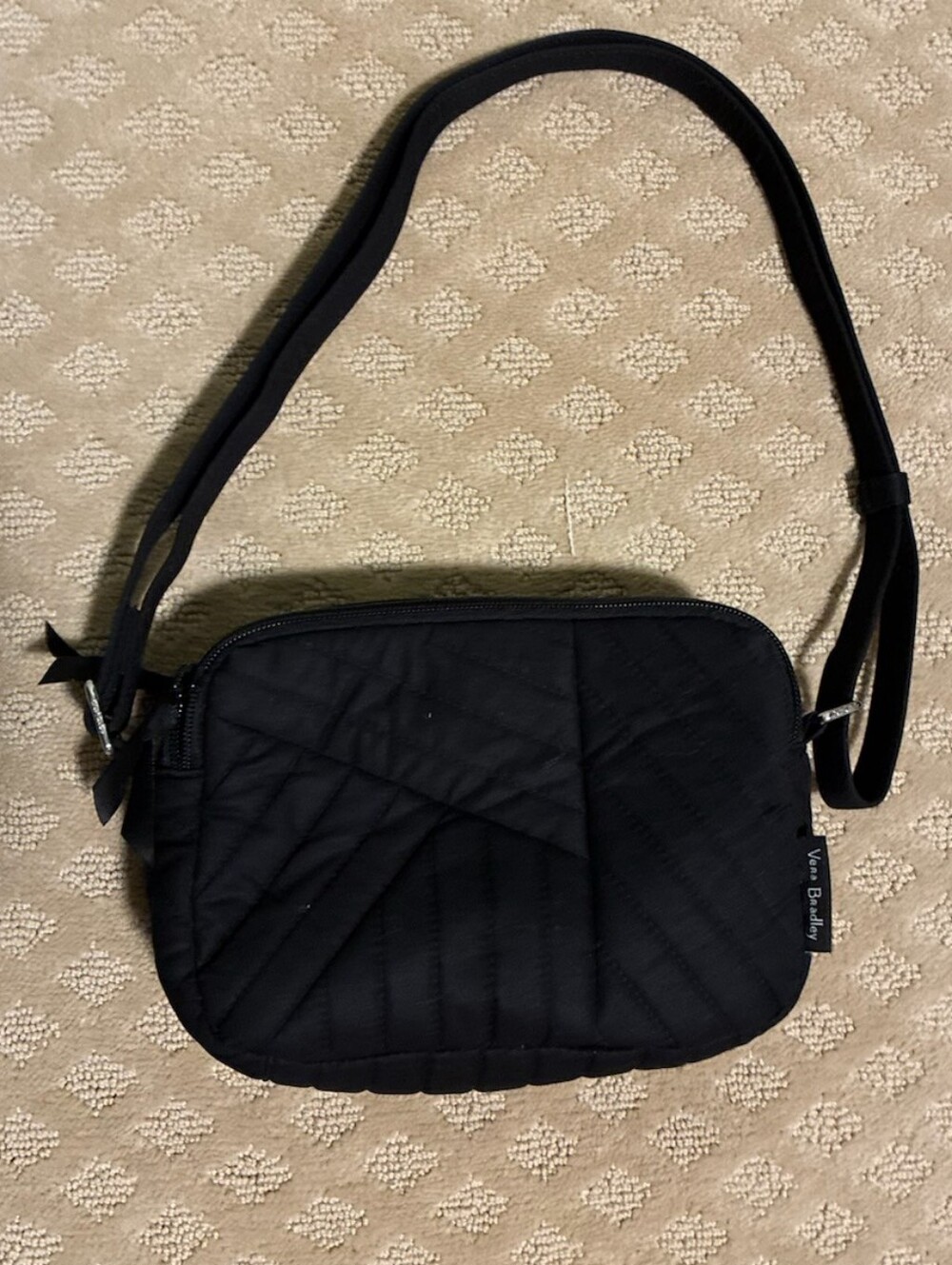 Vera Bradley Black Quilted Crossbody Bag